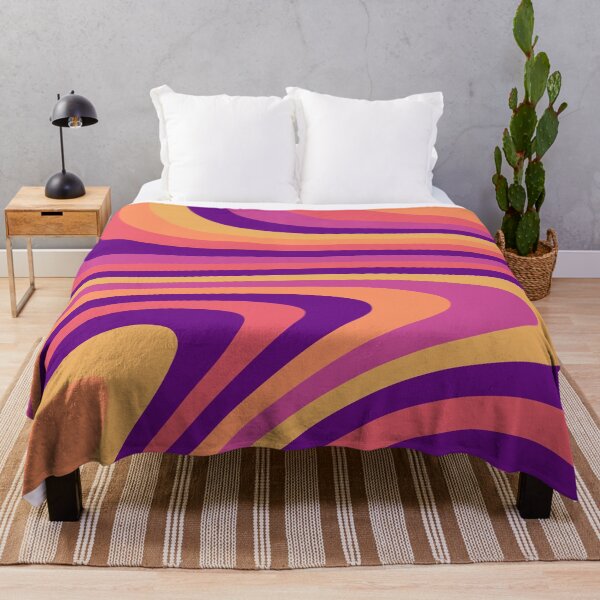 Item preview, Warm Sunset Abstract Liquid Melt Wave Design designed and sold by patternsoup.