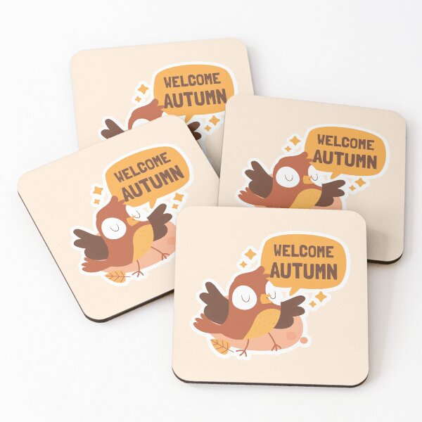 Item preview, Welcome autumn cute bird designed and sold by ajamshed.
