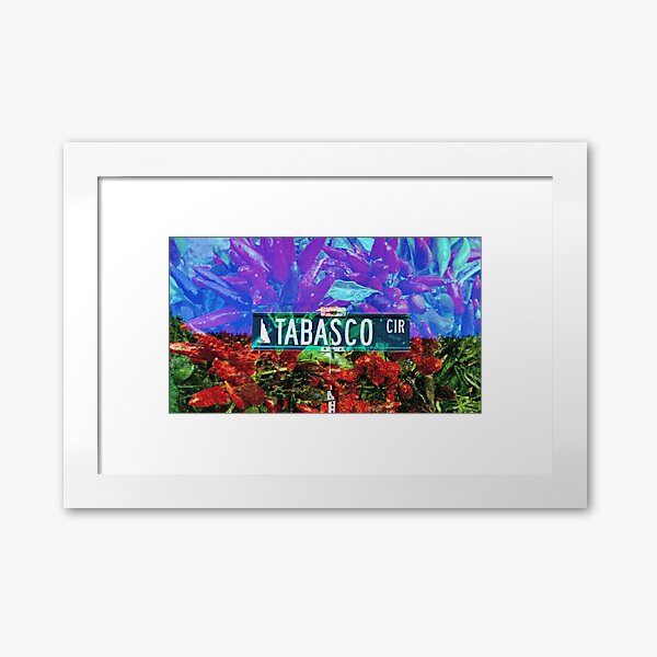 Tabasco Circle Framed Art Print