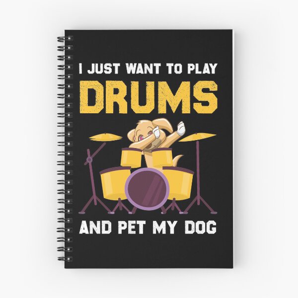 Item preview, I Just Want To Play Drums And Pet My Dog designed and sold by Shop-collection.