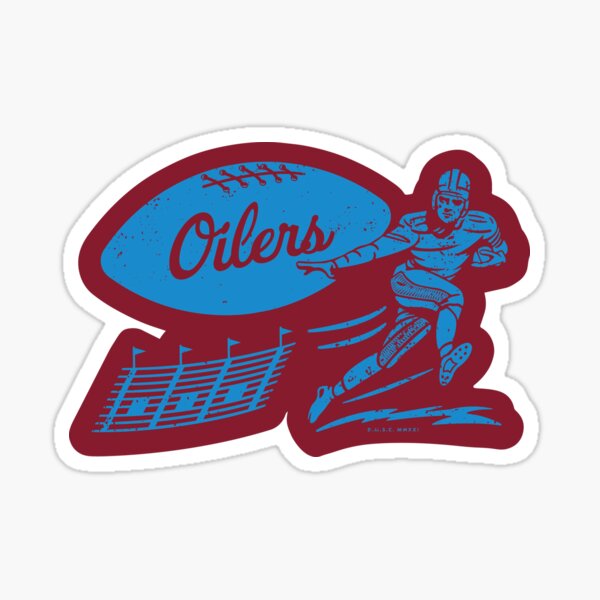 HOUSTON OILERS 3D Metal Sign Layered Powder Coated 