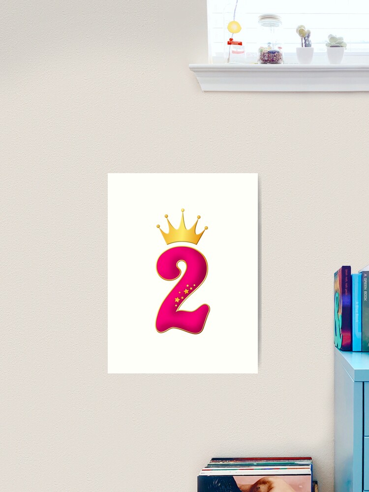 Imán for Sale con la obra «2 años, diseño de fiesta de cumpleaños para  niñas. 2do cumpleaños» de iclipart