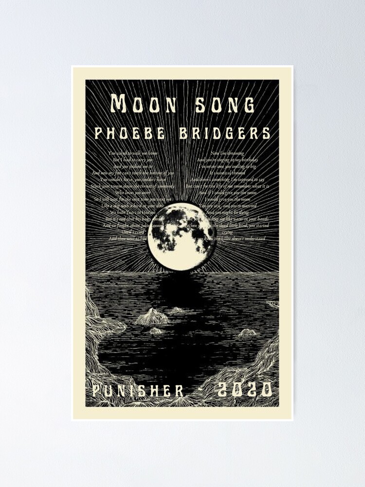 punisher phoebe bridgers  Music poster, Moon song, Punisher