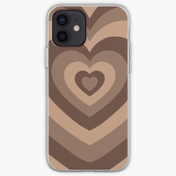 Brown Heart Iphone Hullen Cover Redbubble