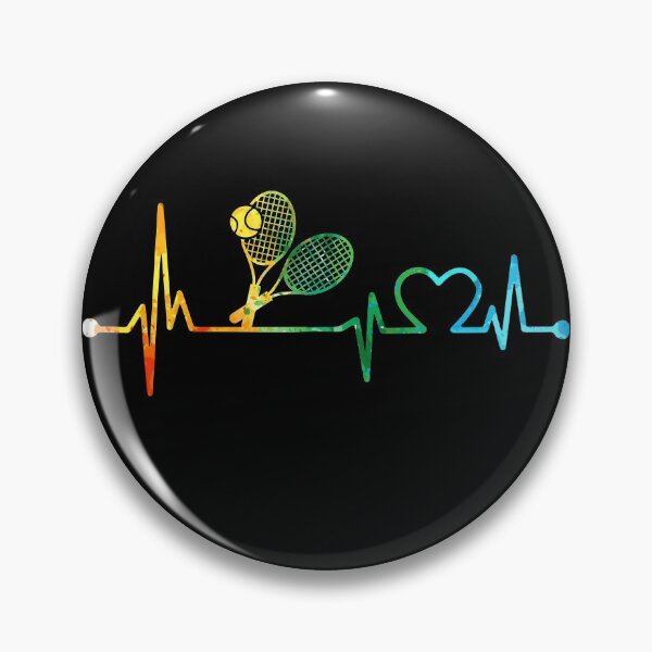 Artikelvorschau, TENNIS HEARTBEAT AQUARELL entworfen und verkauft von WinghiDesign.