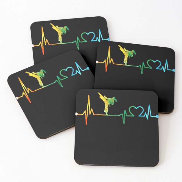 Item preview, TAEKWONDO HEARTBEAT WATERCOLOR designed and sold by WinghiDesign.
