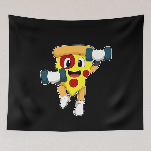 Item preview, Pizza Bodybuilder Dumbbells Bodybuilding designed and sold by Snabdesign84.