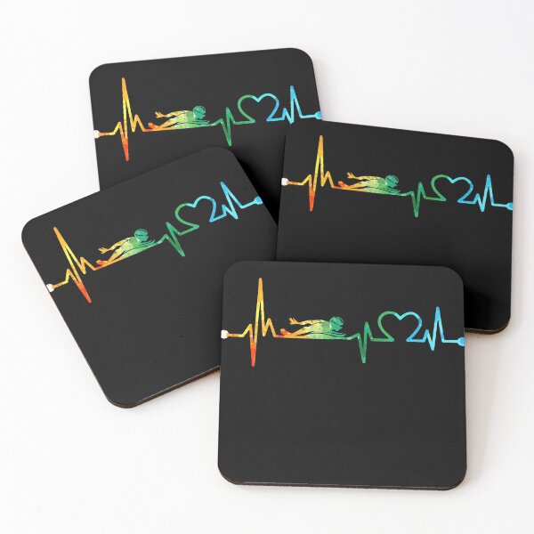 Item preview, Swimming heartbeat watercolor designed and sold by WinghiDesign.