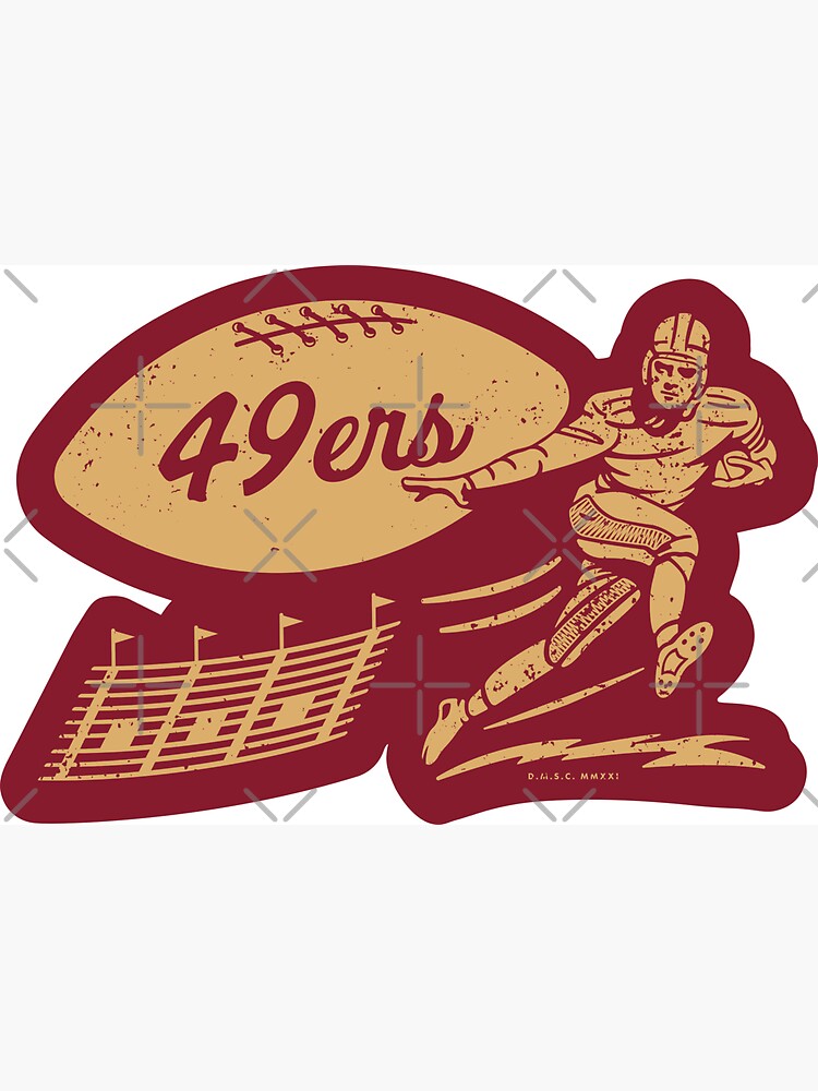 Vintage Football - San Francisco 49ers (Gold 49ers Wordmark)' Magnet for  Sale by deadmansupplyco