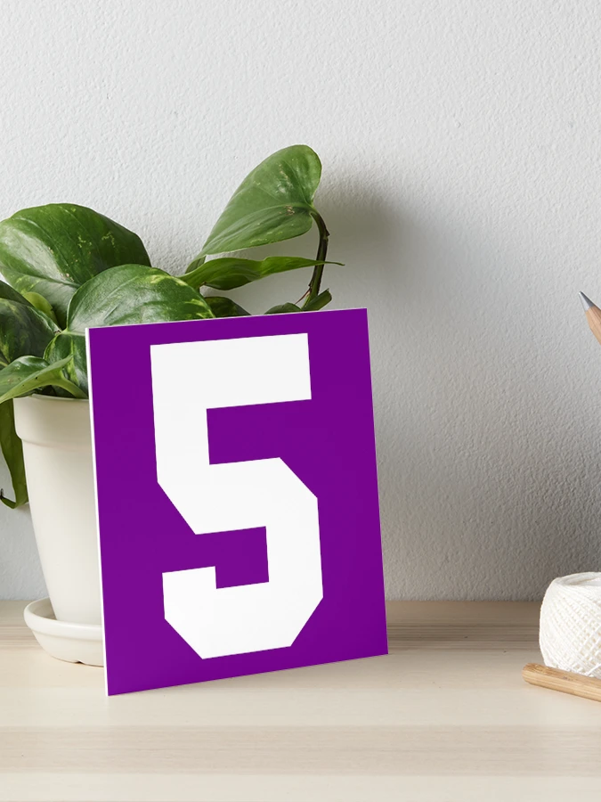 Number 5 Sports Purple