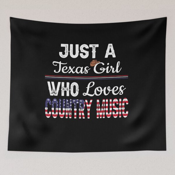 Item preview, Just A Texas Girl Who Loves Country Music designed and sold by ZiesMerch.
