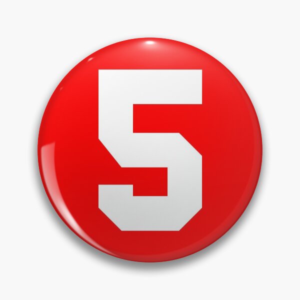 Item preview, Number 5 Sports Red designed and sold by Shariss.