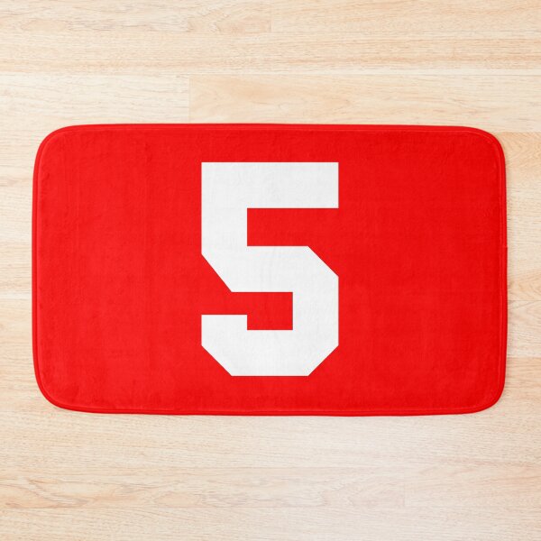 Item preview, Number 5 Sports Red designed and sold by Shariss.