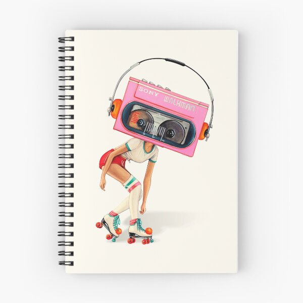 Item preview, Casette Deck Roller Skate Pin-Up designed and sold by Kelly  Gilleran.