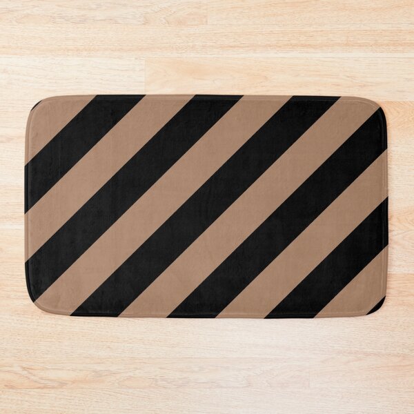 Item preview, Brown and Black Angled Stripe Pattern 2022 Trending Color - Colour - Hue - Shade Pantone Macchiato Brown 17-1221 designed and sold by ColorOfTheYears.