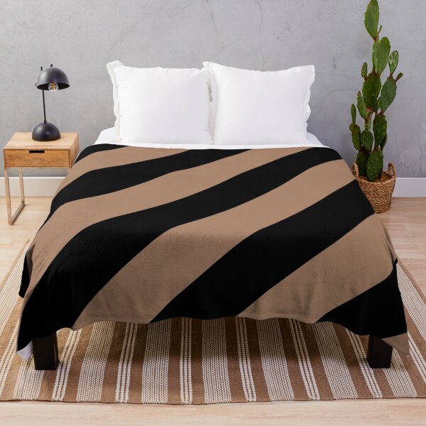 Item preview, Brown and Black Angled Stripe Pattern 2022 Trending Color - Colour - Hue - Shade Pantone Macchiato Brown 17-1221 designed and sold by ColorOfTheYears.