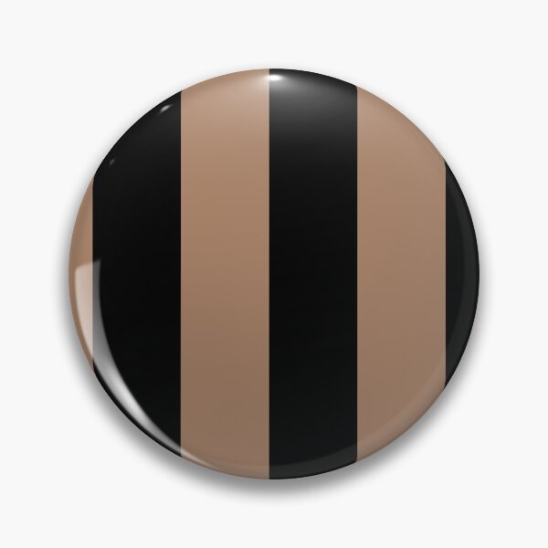 Item preview, Brown and Black Vertical Stripe Pattern 2022 Trending Color - Colour - Hue - Shade Pantone Macchiato Brown 17-1221 designed and sold by ColorOfTheYears.