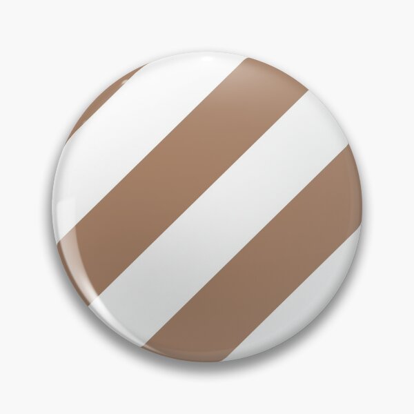 Item preview, Brown and White Angled Stripe Pattern 2022 Trending Color - Colour - Hue - Shade Pantone Macchiato Brown 17-1221 designed and sold by ColorOfTheYears.