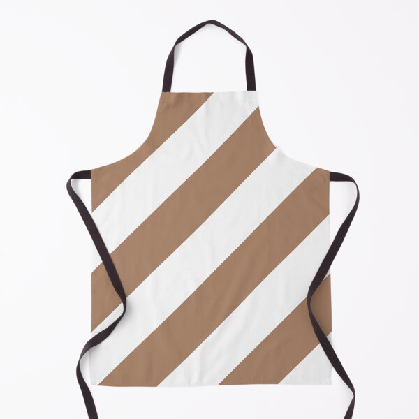 Item preview, Brown and White Angled Stripe Pattern 2022 Trending Color - Colour - Hue - Shade Pantone Macchiato Brown 17-1221 designed and sold by ColorOfTheYears.