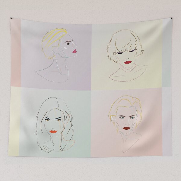 Item preview, Girls Collage - Pastel (Portraits Only) designed and sold by thedustyshelves.