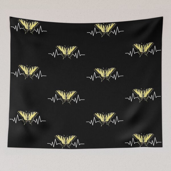 Item preview, Butterfly Cottagecore Aesthetic Heartbeat Pulsate ECG Graph designed and sold by CharJens.