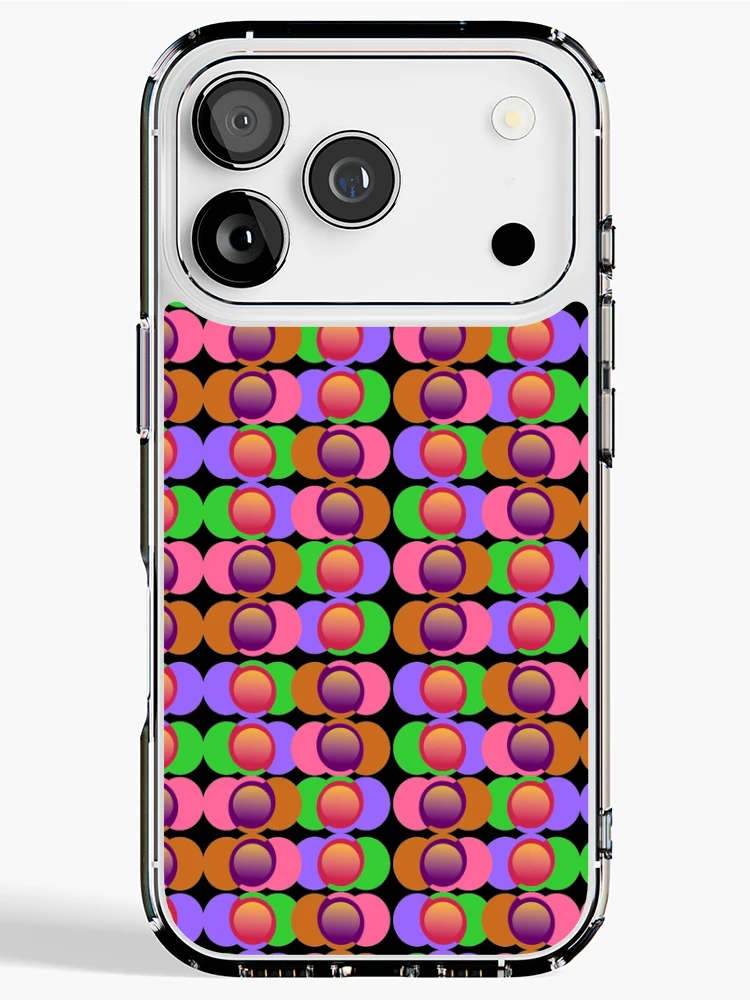 Thumbnail 1 of 5, iPhone Case, Geometric Patterns Made With Basic Shapes designed and sold by ClassyPatterns.