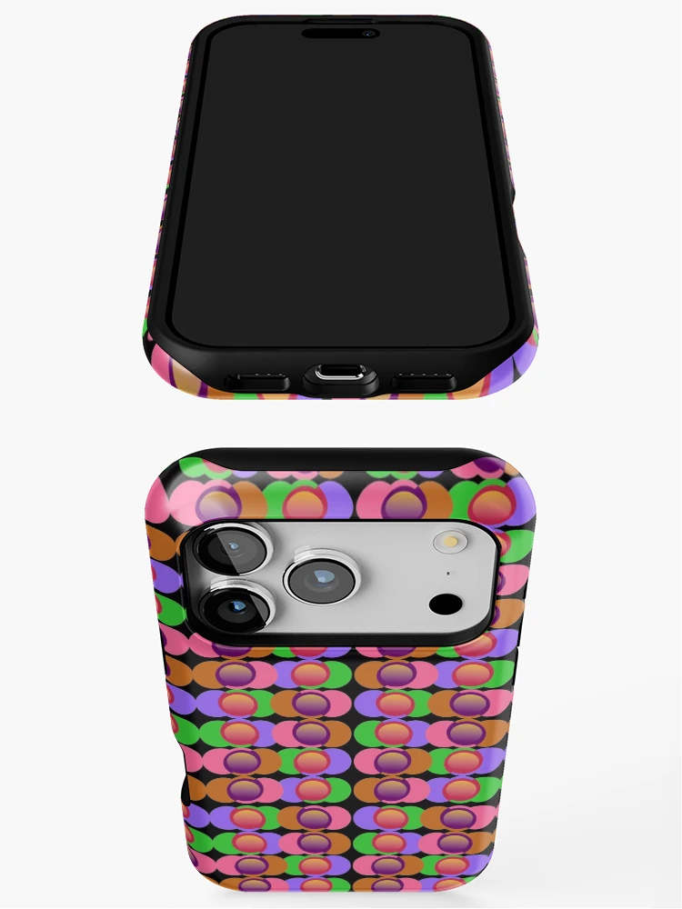 Thumbnail 3 of 4, iPhone Case, Geometric Patterns Made With Basic Shapes designed and sold by ClassyPatterns.