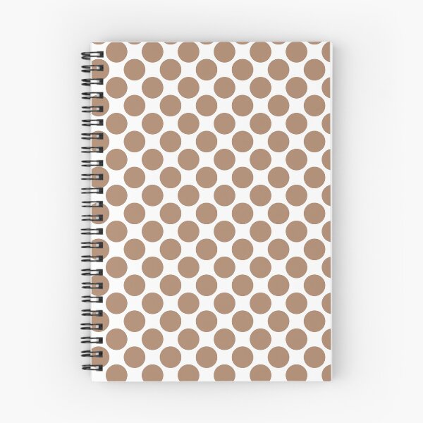 Item preview, Brown and White Polka Dot Pattern 2022 Trending Color - Colour - Hue - Shade Pantone Macchiato Brown 17-1221 designed and sold by ColorOfTheYears.