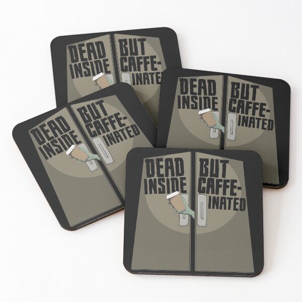 Item preview, Dead inside but Caffeinated | Zombie coffee to go designed and sold by ProdbyNiECO.