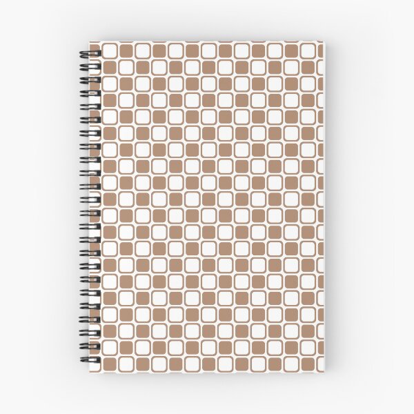 Item preview, Brown and White Square Checkerboard Pattern 2022 Trending Color - Colour - Hue - Shade Pantone Macchiato Brown 17-1221 designed and sold by ColorOfTheYears.