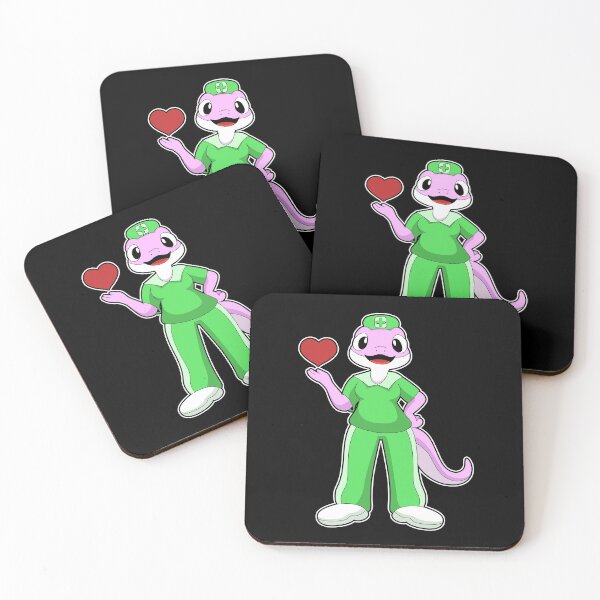 Item preview, Geko as Nurse with Heart designed and sold by Snabdesign84.
