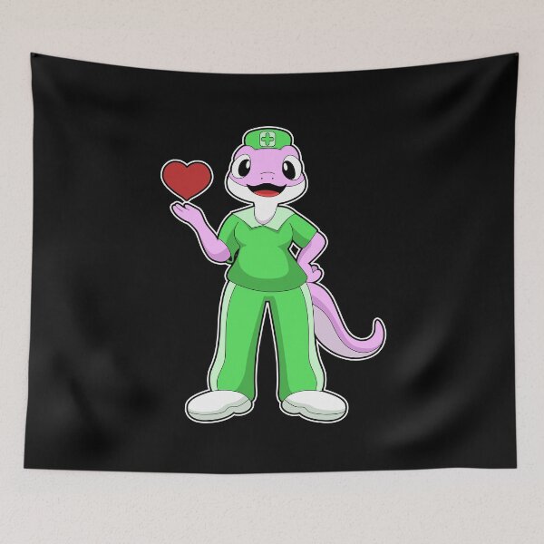 Item preview, Geko as Nurse with Heart designed and sold by Snabdesign84.