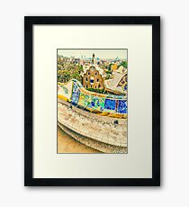 Güell Bench Framed Print