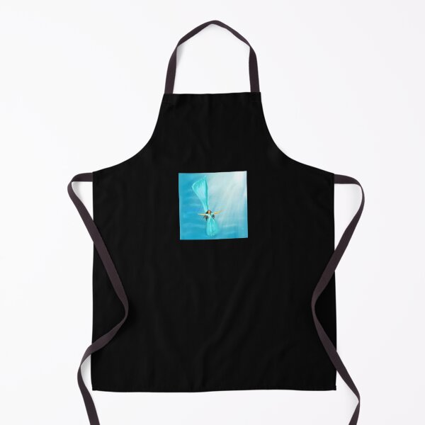 Item preview, lady in blue saree floating in the ocean designed and sold by MonsoonMastani.
