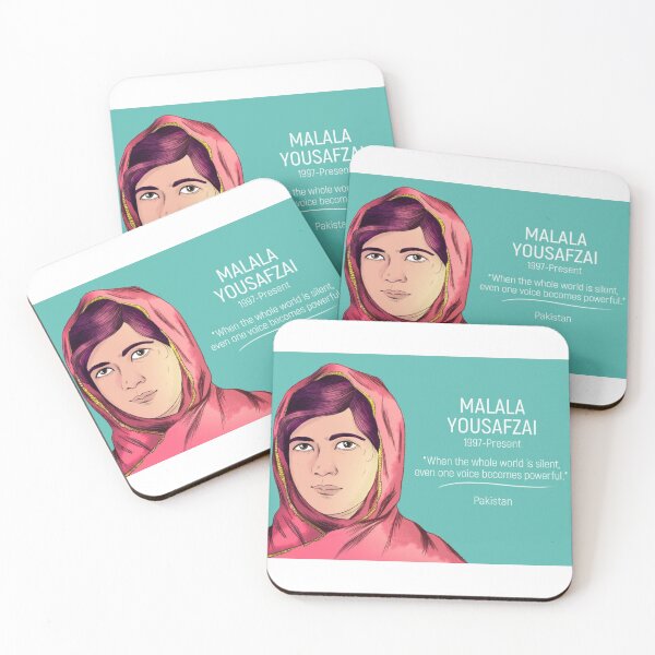 Item preview, malala yousafzai (inspirational women) quote when the whole world is silent even one voice becomes powerful  designed and sold by emcazalet.