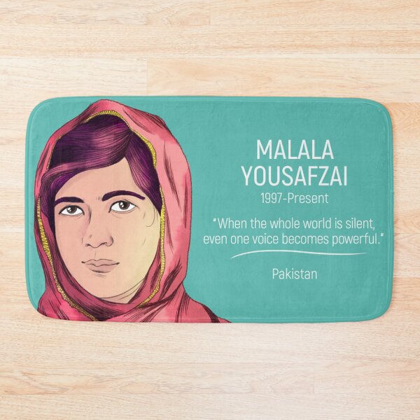 Item preview, malala yousafzai (inspirational women) quote when the whole world is silent even one voice becomes powerful  designed and sold by emcazalet.