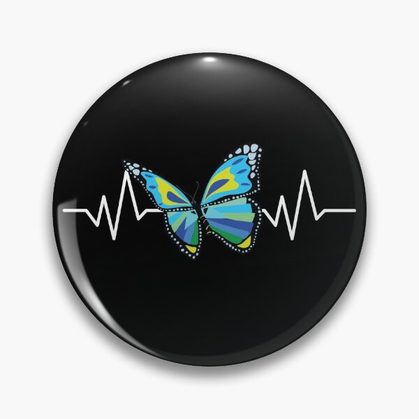 Item preview, Butterfly Cottagecore Aesthetic Heartbeat Pulsate ECG Graph designed and sold by CharJens.