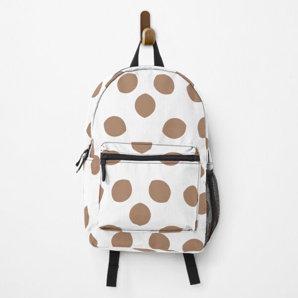 Item preview, Brown and White Minimal Shape Ornamental Pattern 2022 Trending Color - Colour - Hue - Shade Pantone Macchiato Brown 17-1221 designed and sold by ColorOfTheYears.