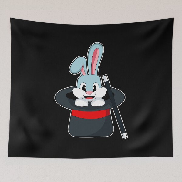 Item preview, Rabbit at Magic with Wand & Hat designed and sold by Snabdesign84.