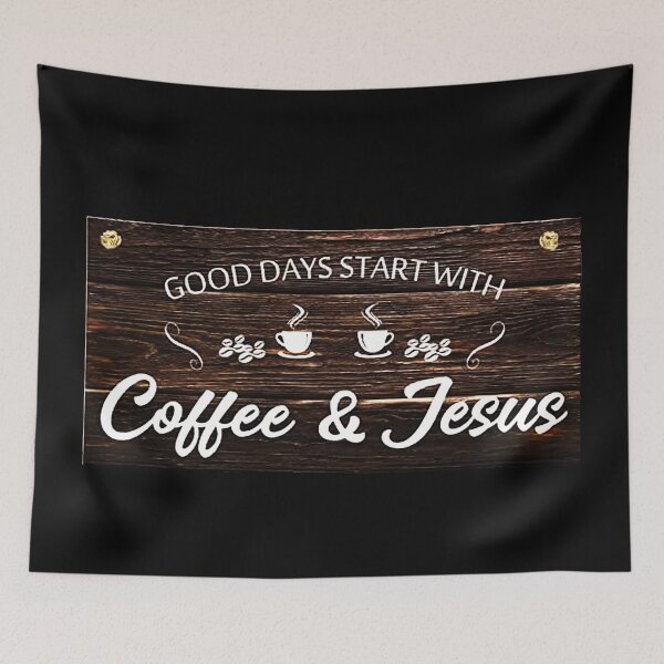Item preview, COFFEE and JESUS designed and sold by THE AMERICAN TEEVANGELIST.