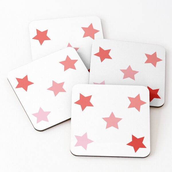 Item preview, Little Red Gradient Five-Pack Star Set designed and sold by CSdoodles.