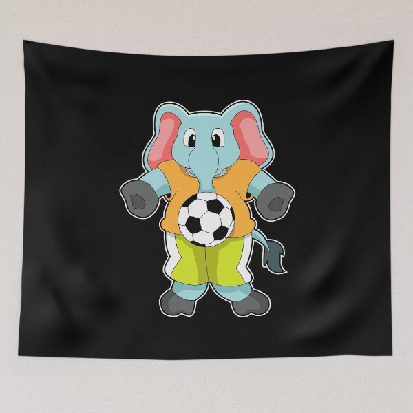 Item preview, Elephant Soccer player Soccer designed and sold by Snabdesign84.