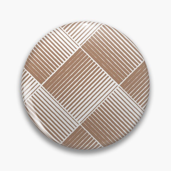Item preview, Brown and White Square Mosaic Stripe Pattern 2022 Trending Color - Colour - Hue - Shade Pantone Macchiato Brown 17-1221 designed and sold by ColorOfTheYears.
