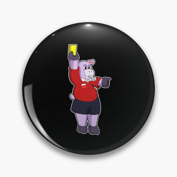 Item preview, Hippo at Soccer as Referee designed and sold by Snabdesign84.