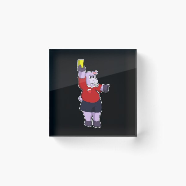 Item preview, Hippo at Soccer as Referee designed and sold by Snabdesign84.