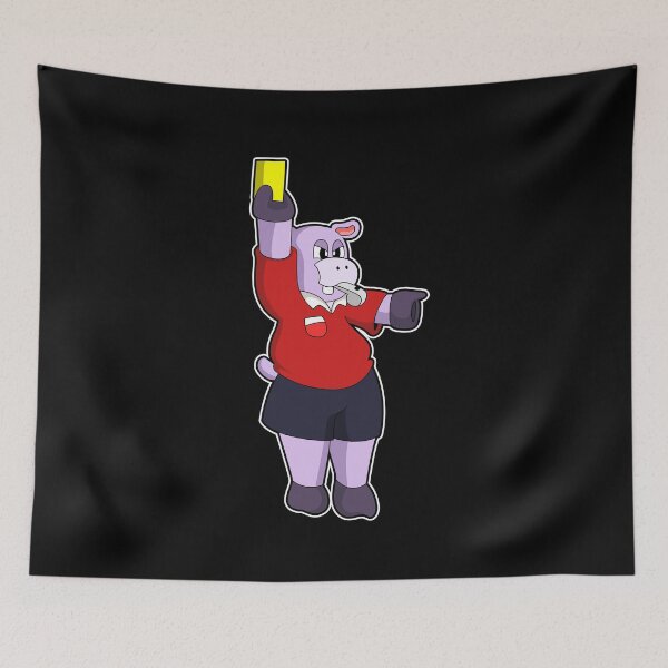 Item preview, Hippo at Soccer as Referee designed and sold by Snabdesign84.