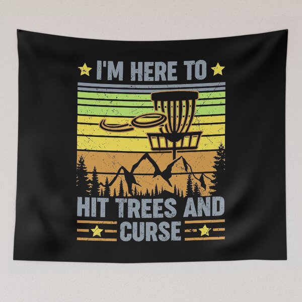 Item preview, I'm Here To Hit Trees & Curse Disc Golf Frisbee Funny Quote designed and sold by elisamarez97.