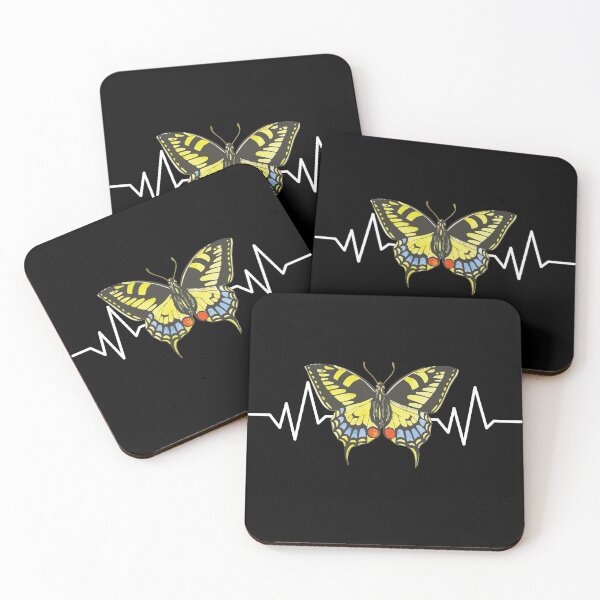 Item preview, Butterfly Cottagecore Aesthetic Heartbeat Pulsate ECG Graph designed and sold by CharJens.