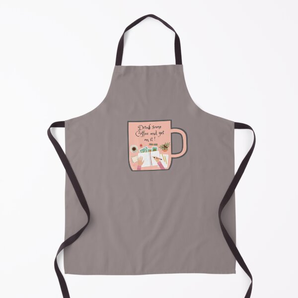 Item preview, Drink some coffee and get on it, cute coffee cup - Motivational quote designed and sold by Theleochick.