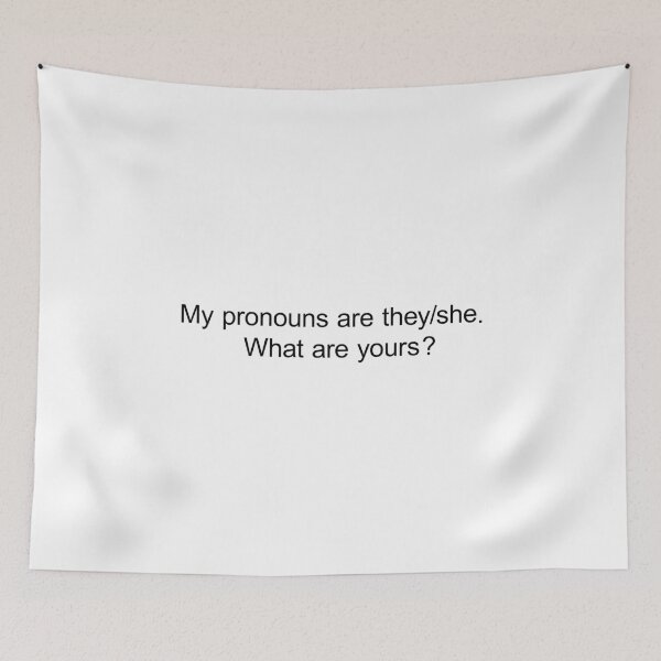 Item preview, they/she pronouns designed and sold by eleonora909.
